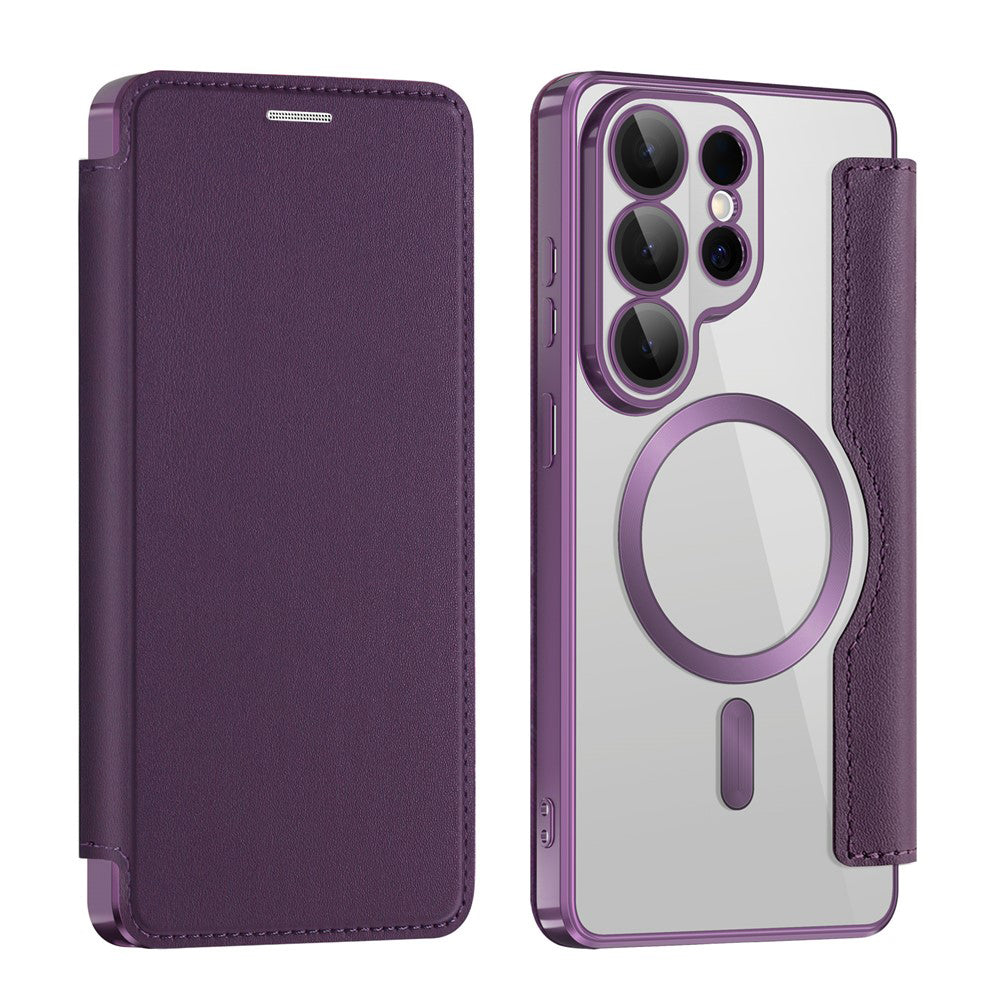 MagSafe cover til Samsung Galaxy S26 Ultra S948, Techsuit, SmartMag Book, Lilla