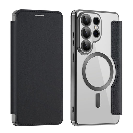 MagSafe cover til Samsung Galaxy S26 Ultra, Techsuit, SmartMag Book, Sort