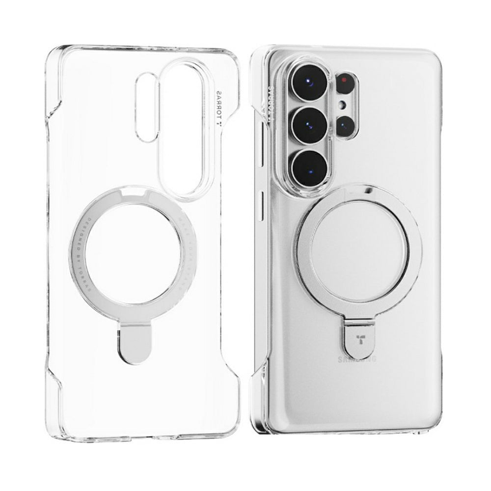MagSafe cover til Samsung Galaxy S26 Ultra S948, Torras, Ostand Slim, Gennemsigtig