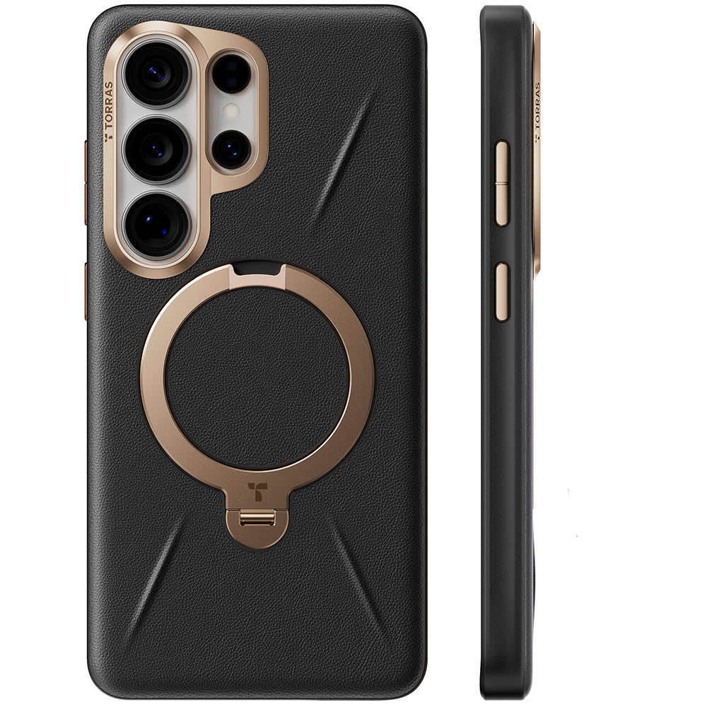 MagSafe cover til Samsung Galaxy S26 Ultra, Torras, QPRO Leather, Sort
