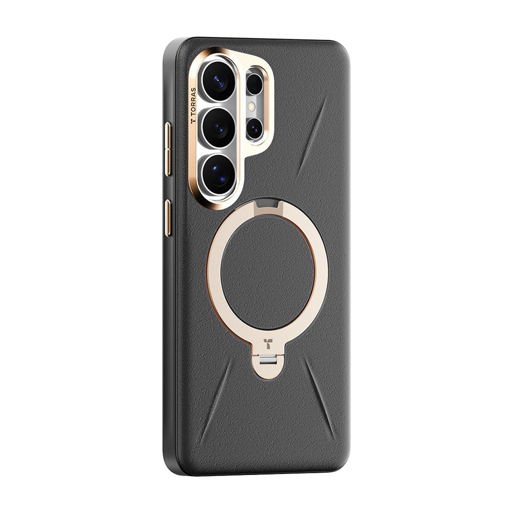 MagSafe cover til Samsung Galaxy S26 Ultra, Torras, QPRO Leather, Sort