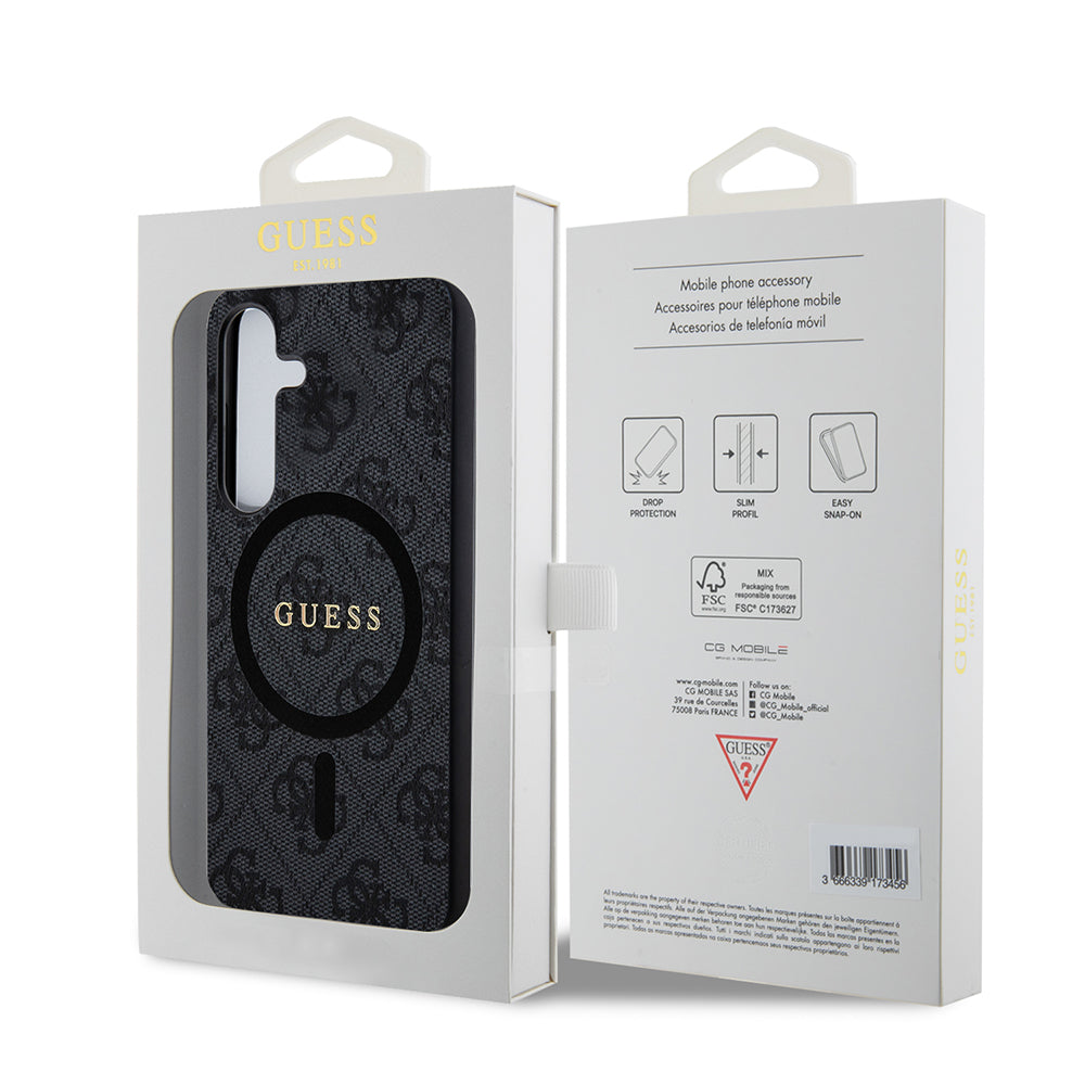 MagSafe cover til Samsung Galaxy Z Flip7 F766, Guess, 4G Collection, Sort