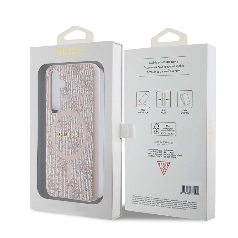 MagSafe cover til Samsung Galaxy Z Flip7 F766, Guess, 4G Collection, Pink