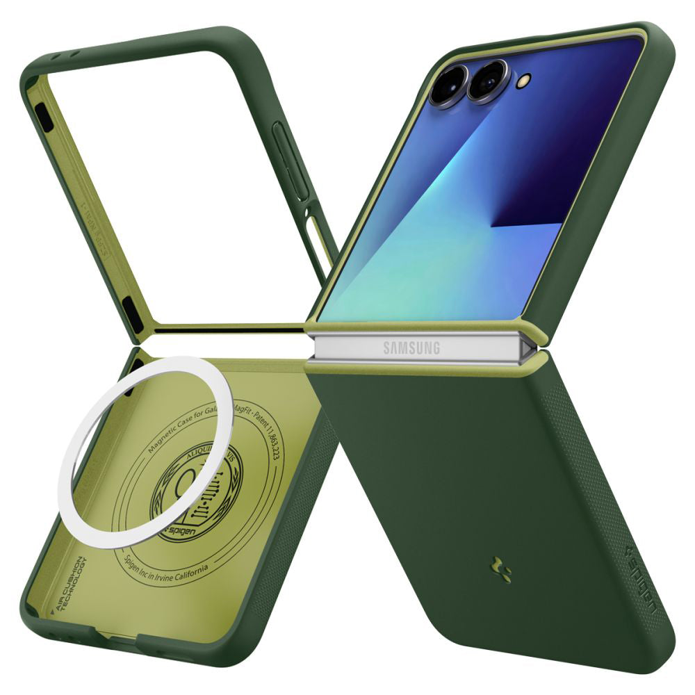 MagSafe cover til Samsung Galaxy Z Flip7 F766, Spigen, Caseology Nano Pop, Grøn ACS11159