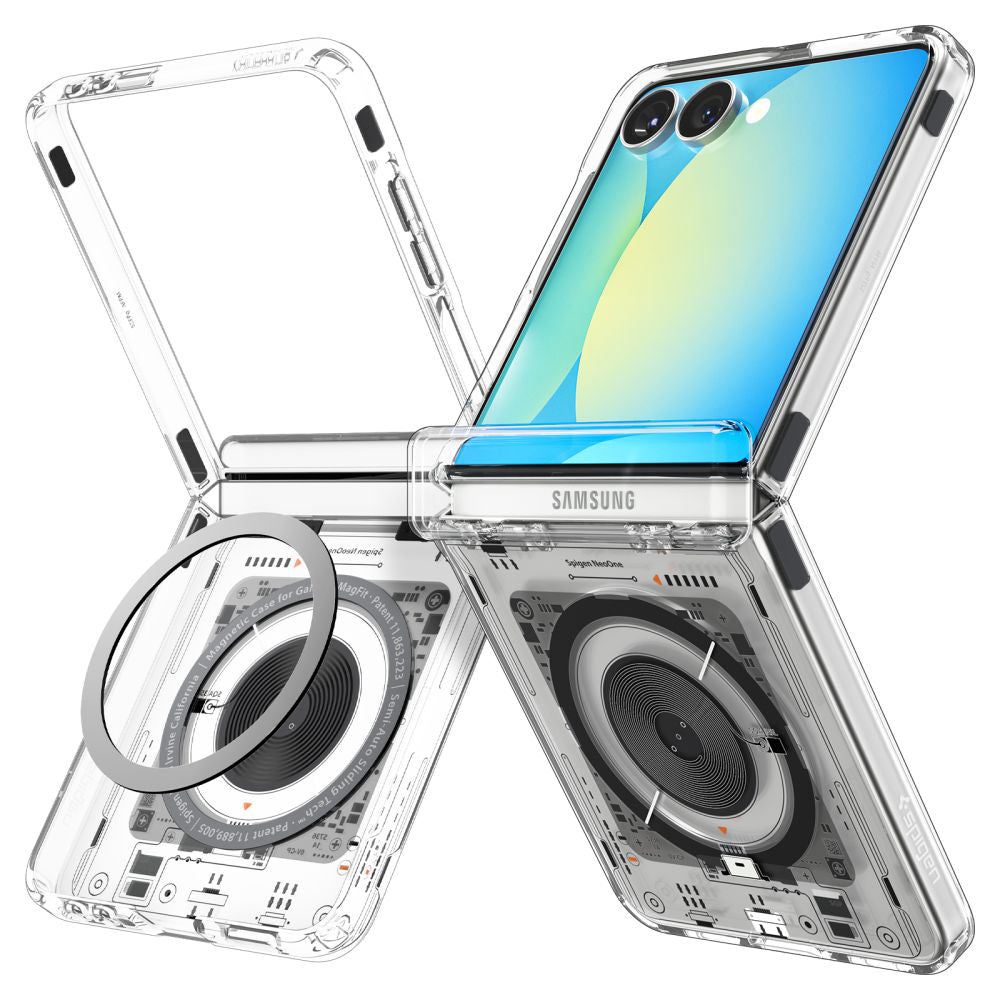 MagSafe cover til Samsung Galaxy Z Flip7 F766, Spigen, Ultra Hybrid Pro Neo One, Transparent ACS09560