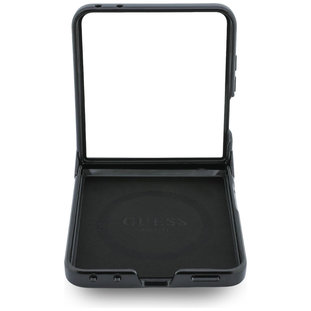 MagSafe-etui til Samsung Galaxy Z Flip8 F776, Guess, 4G Leather Classic, Brun