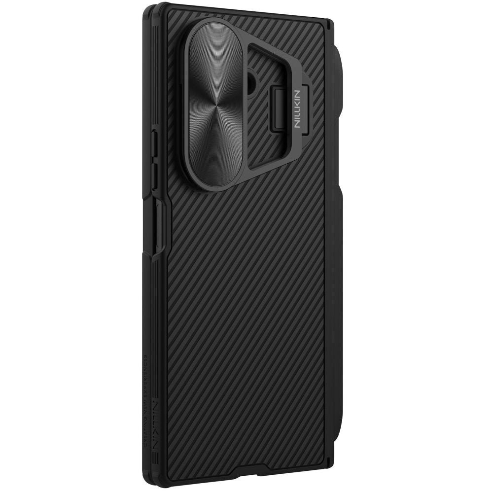 MagSafe-etui til Samsung Galaxy Z Fold7 F966, Nillkin, CamShield Prop med metalobjektivdæksel og S-Pen-holder, sort