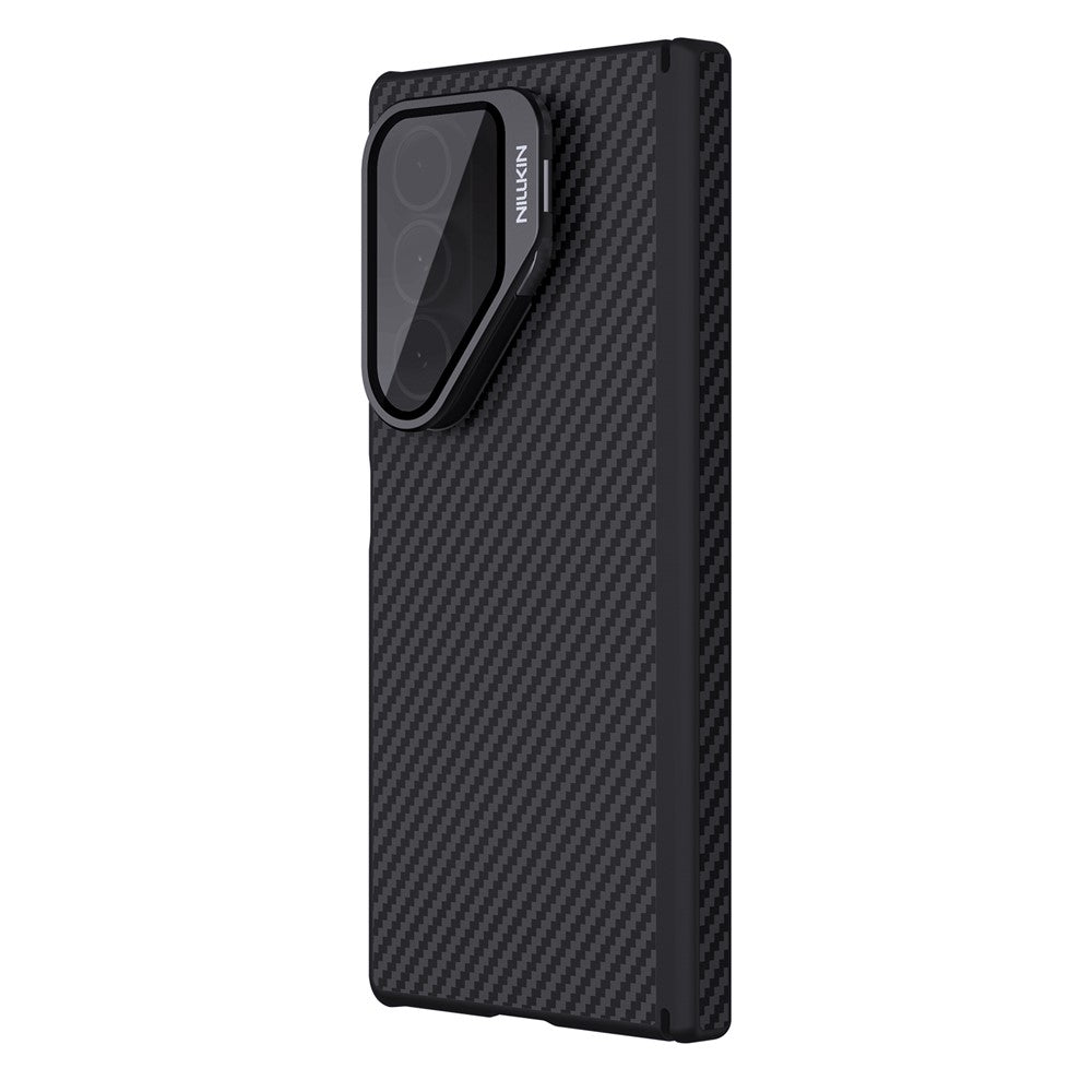 MagSafe-etui til Samsung Galaxy Z Fold7 F966, Nillkin, CarboProp med gennemsigtigt sort linsecover, sort