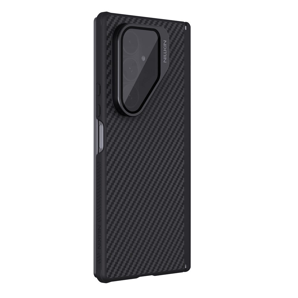 MagSafe-etui til Samsung Galaxy Z Fold7 F966, Nillkin, CarboProp med gennemsigtigt sort linsecover, sort