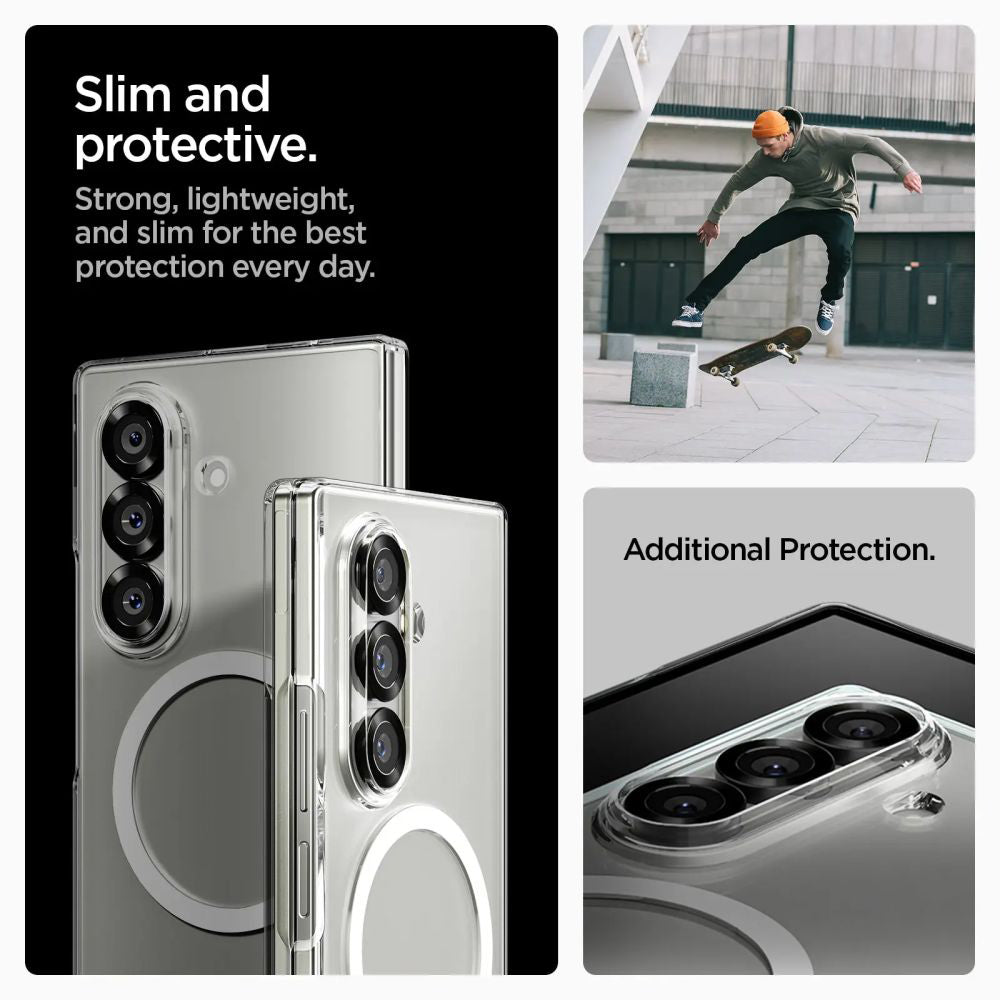 MagSafe cover til Samsung Galaxy Z Fold7 F966, Spigen, Air Skin, Transparent ACS09545
