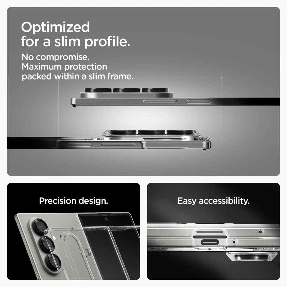 MagSafe cover til Samsung Galaxy Z Fold7 F966, Spigen, Air Skin, Transparent ACS09545