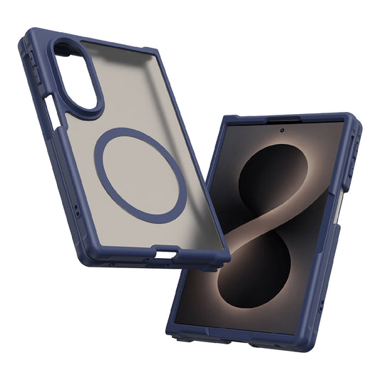 MagSafe-etui til Samsung Galaxy Z Fold8 F971, Techsuit, HaloFrost II, Marineblå