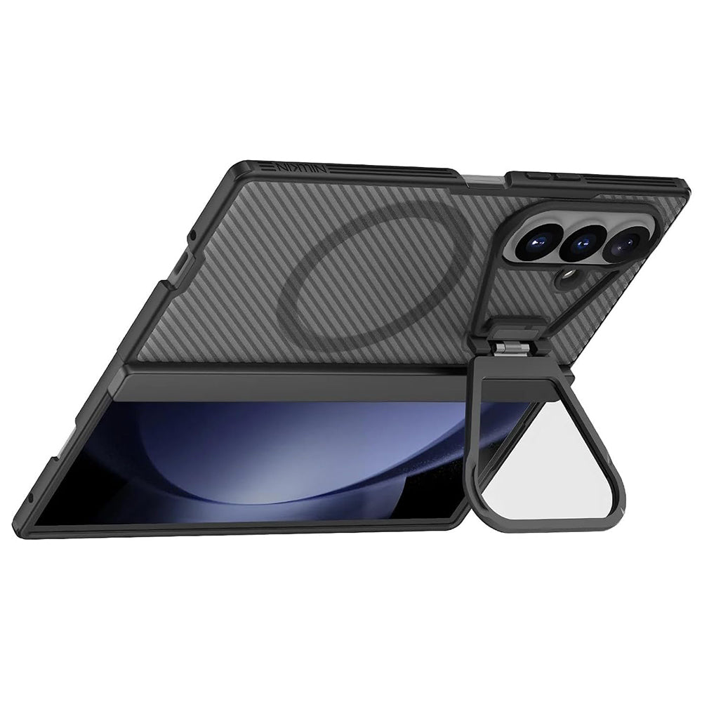 MagSafe Case for Samsung Galaxy Z Fold8 Ultra F976, Nillkin, CamShield Pro with Transparent Lens Cover, Transparent Black
