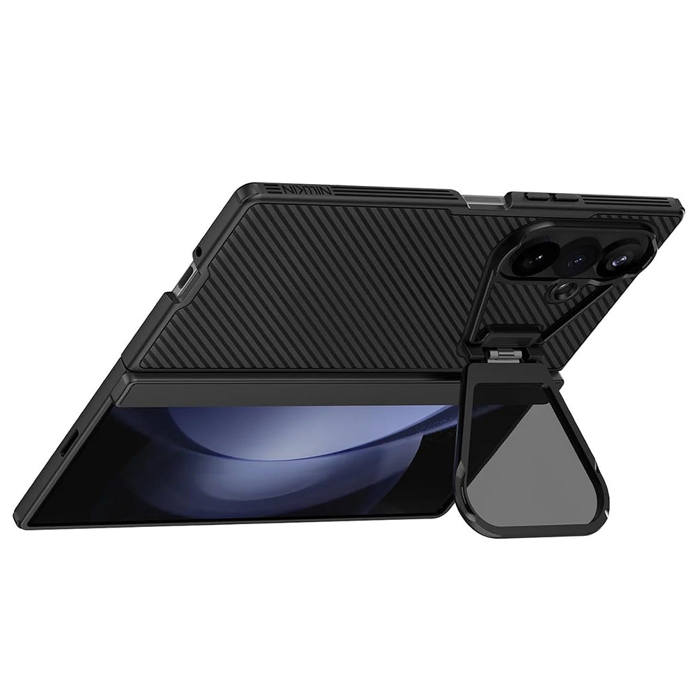 MagSafe-etui til Samsung Galaxy Z Fold8 Ultra F976, Nillkin, CamShield Prop med gennemsigtigt sort linsecover, sort