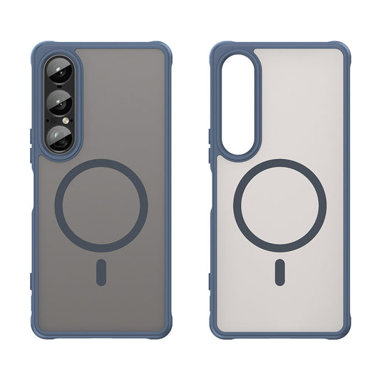MagSafe-etui til Sony Xperia 1 VII, Techsuit, HaloFrost II, Marineblå
