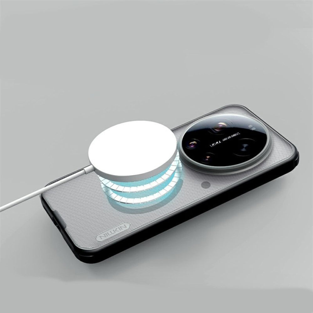 MagSafe-etui til Xiaomi 17 Ultra, Nillkin, Super Shield Pro, Sort Transparent Satin