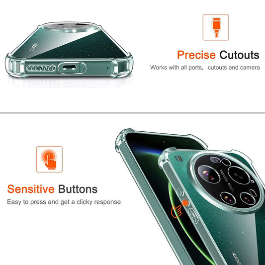 MagSafe-etui til Xiaomi 17 Ultra, Techsuit, stødabsorberende, gennemsigtig