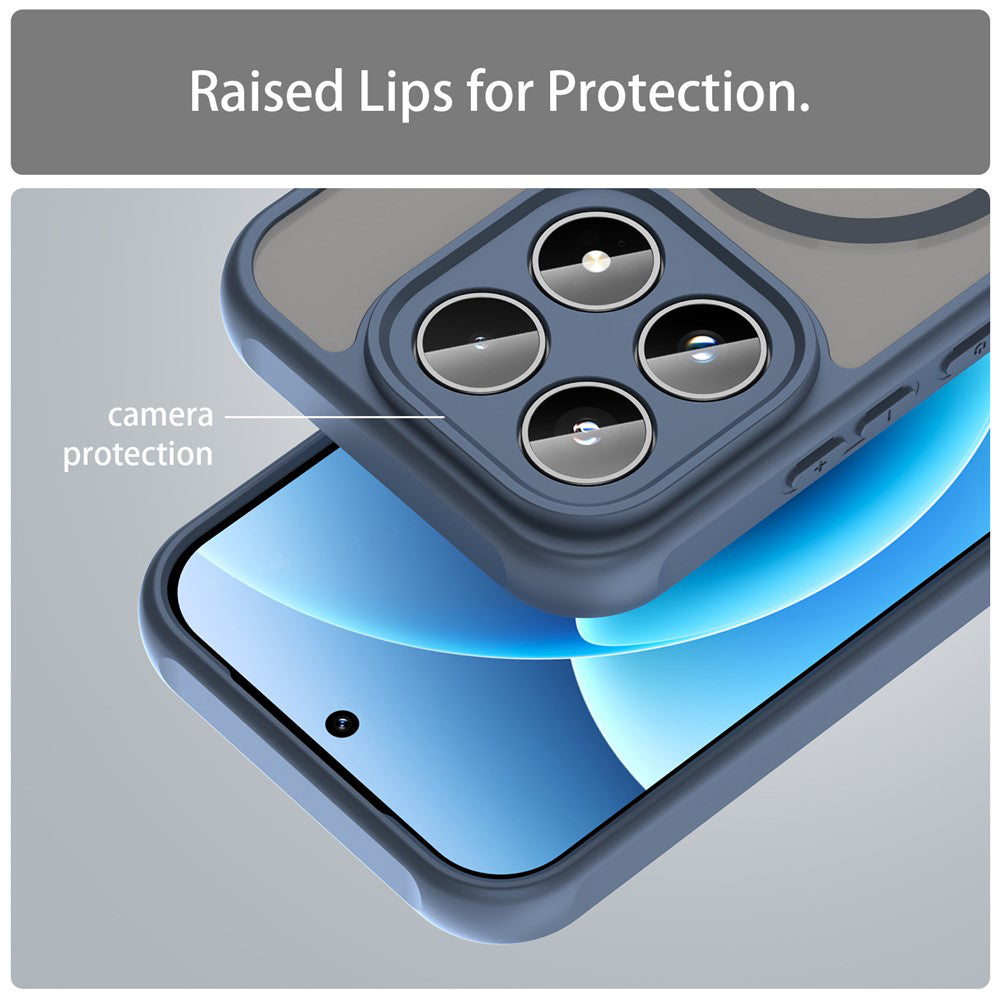 MagSafe-etui til Xiaomi 17T, Techsuit, HaloFrost II, Mørkeblå