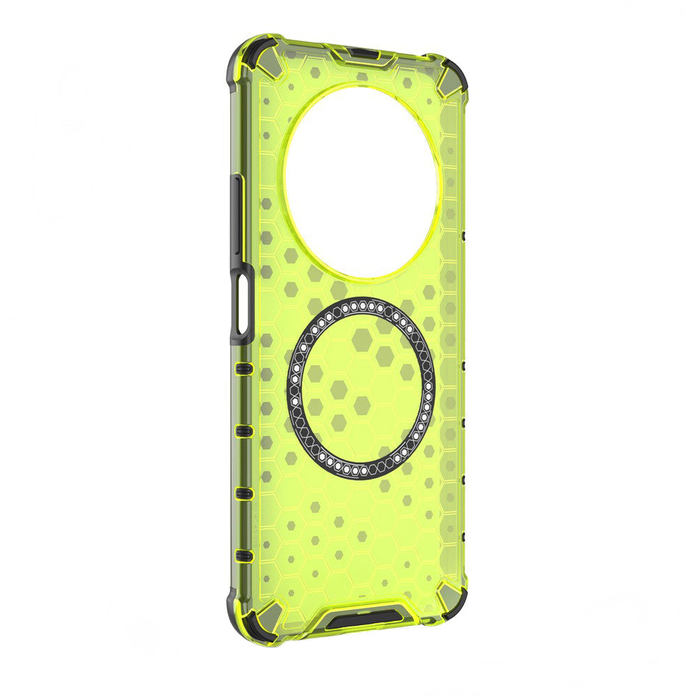 MagSafe-etui til Xiaomi Poco C75 / Redmi 14C, Techsuit, HoneyComb Shield, Grøn