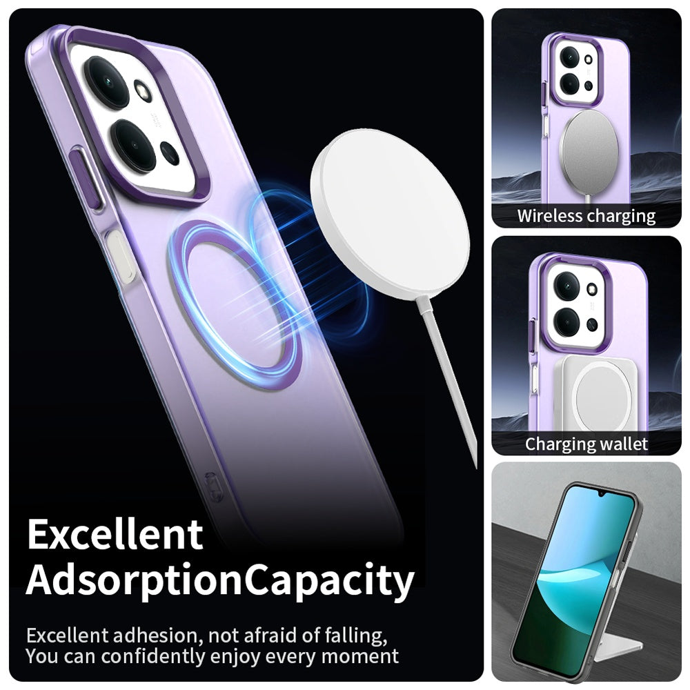 MagSafe-etui til Xiaomi Poco C85 4G / Redmi 15C 5G / 15C 4G, Techsuit, CandyCase, Lilla