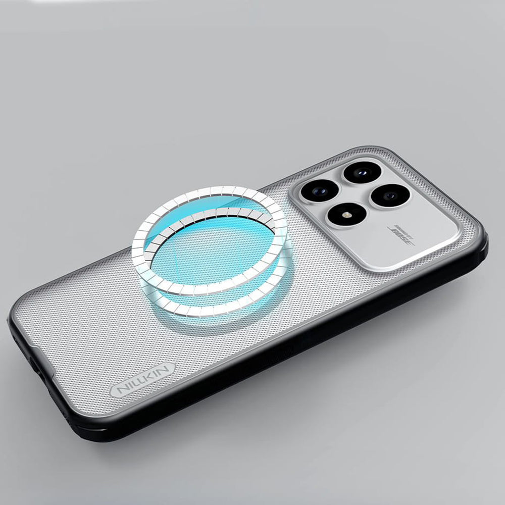 MagSafe-etui til Xiaomi Poco F8 Pro, Nillkin, Super Shield Pro, Sort Transparent Satin
