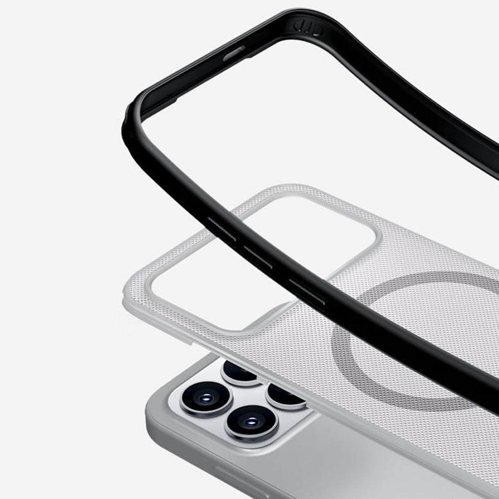 MagSafe-etui til Xiaomi Poco F8 Pro, Nillkin, Super Shield Pro, Sort Transparent Satin