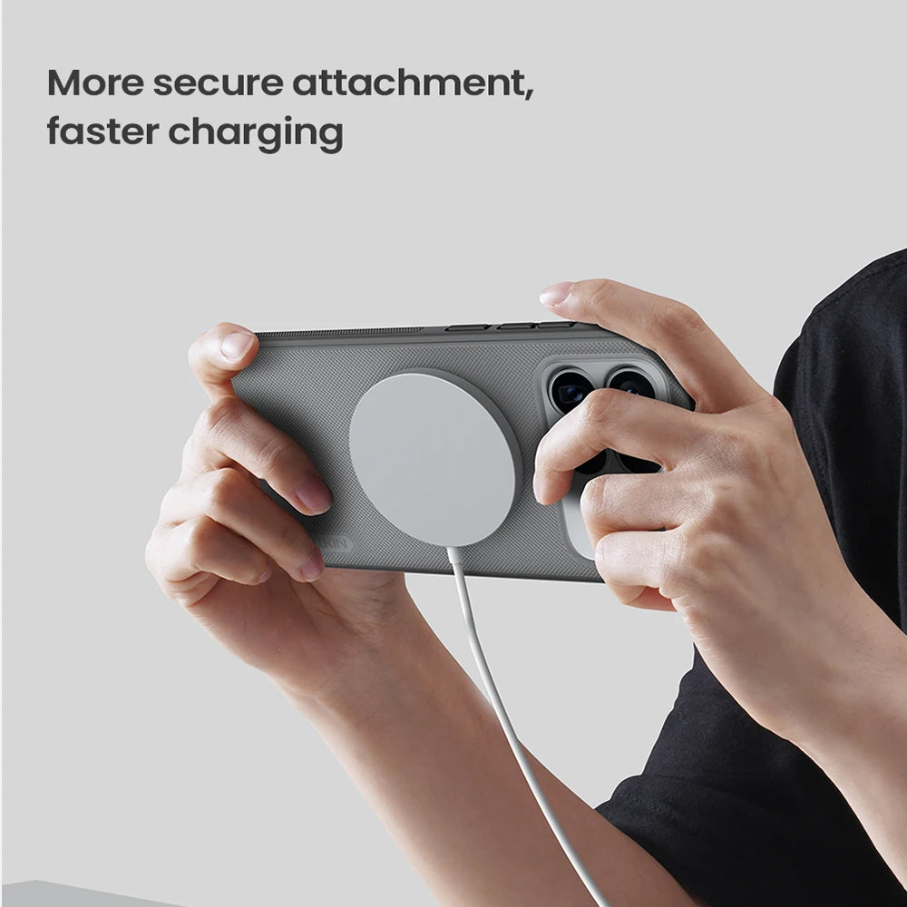 MagSafe-etui til Xiaomi Poco F8 Ultra, Nillkin, Super Shield Pro, Sort Transparent Satin