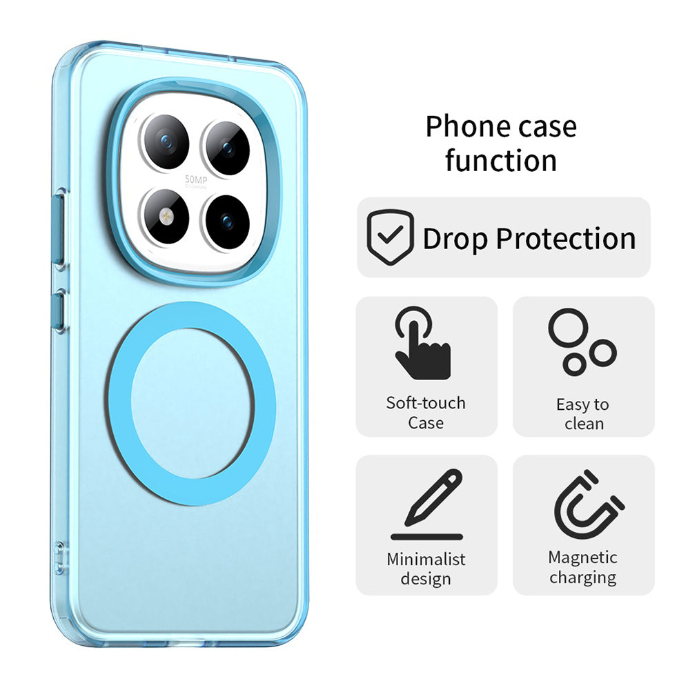 MagSafe cover til Xiaomi Poco M8 Pro / Redmi Note 15 Pro+ 5G, Techsuit, CandyCase, Blå