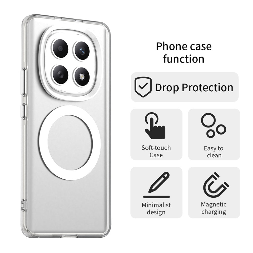 MagSafe cover til Xiaomi Poco M8 / Redmi Note 15 5G / Note 15 4G, Techsuit, CandyCase, Hvid