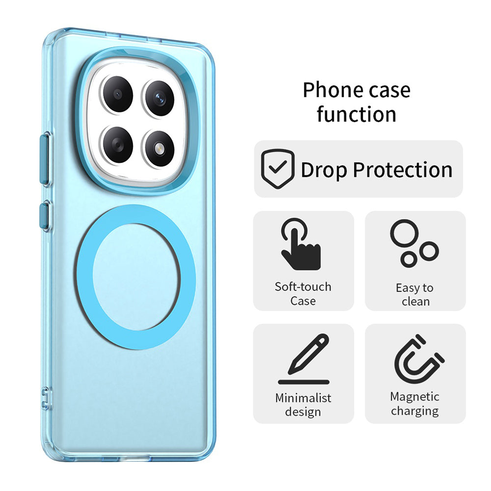 MagSafe cover til Xiaomi Poco M8 / Redmi Note 15 5G / Note 15 4G, Techsuit, CandyCase, Blå
