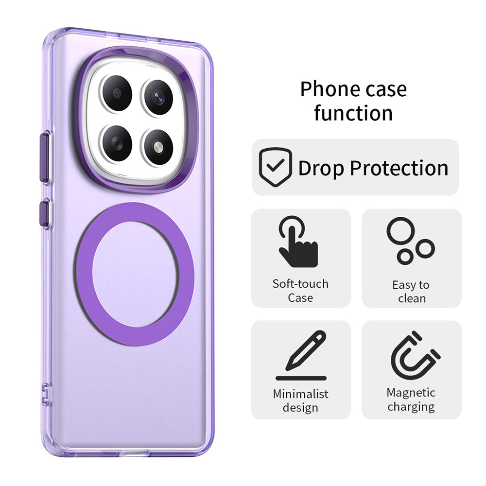 MagSafe cover til Xiaomi Poco M8 / Redmi Note 15 5G / Note 15 4G, Techsuit, CandyCase, Lilla
