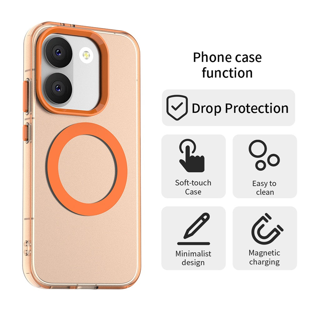 MagSafe-etui til Xiaomi Poco X8 Pro, Techsuit, CandyCase, Orange