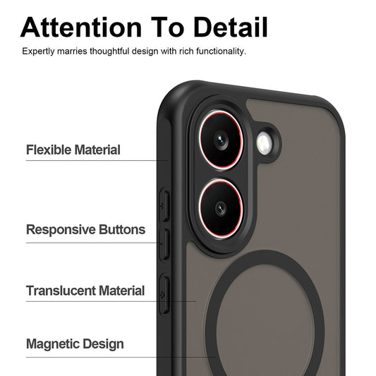 MagSafe Case for Xiaomi Poco X8 Pro, Techsuit, HaloFrost II, Gold