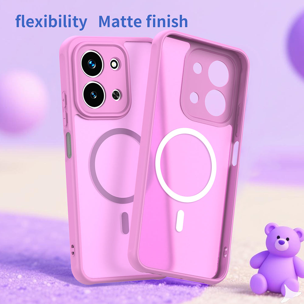 MagSafe cover til Xiaomi Redmi 15C 5G / 15C 4G, Techsuit, HaloFrost II, Pink