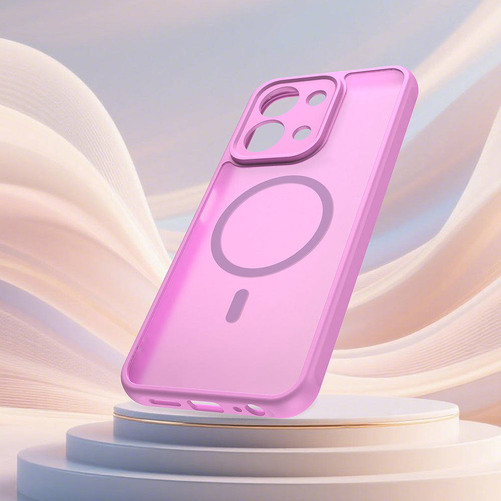 MagSafe cover til Xiaomi Redmi 15C 5G / 15C 4G, Techsuit, HaloFrost II, Pink