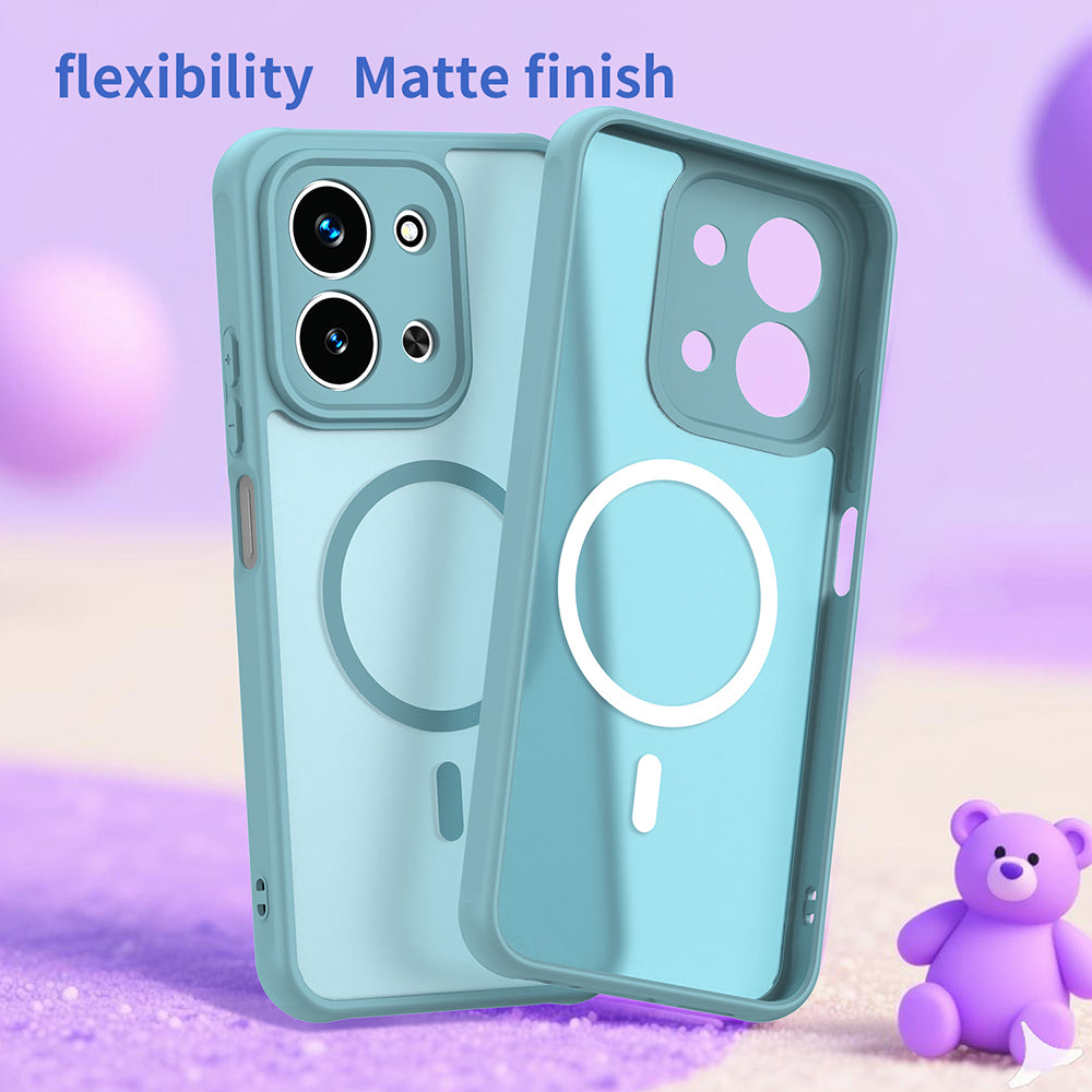 MagSafe cover til Xiaomi Redmi 15C 5G / 15C 4G, Techsuit, HaloFrost II, Lys Grøn