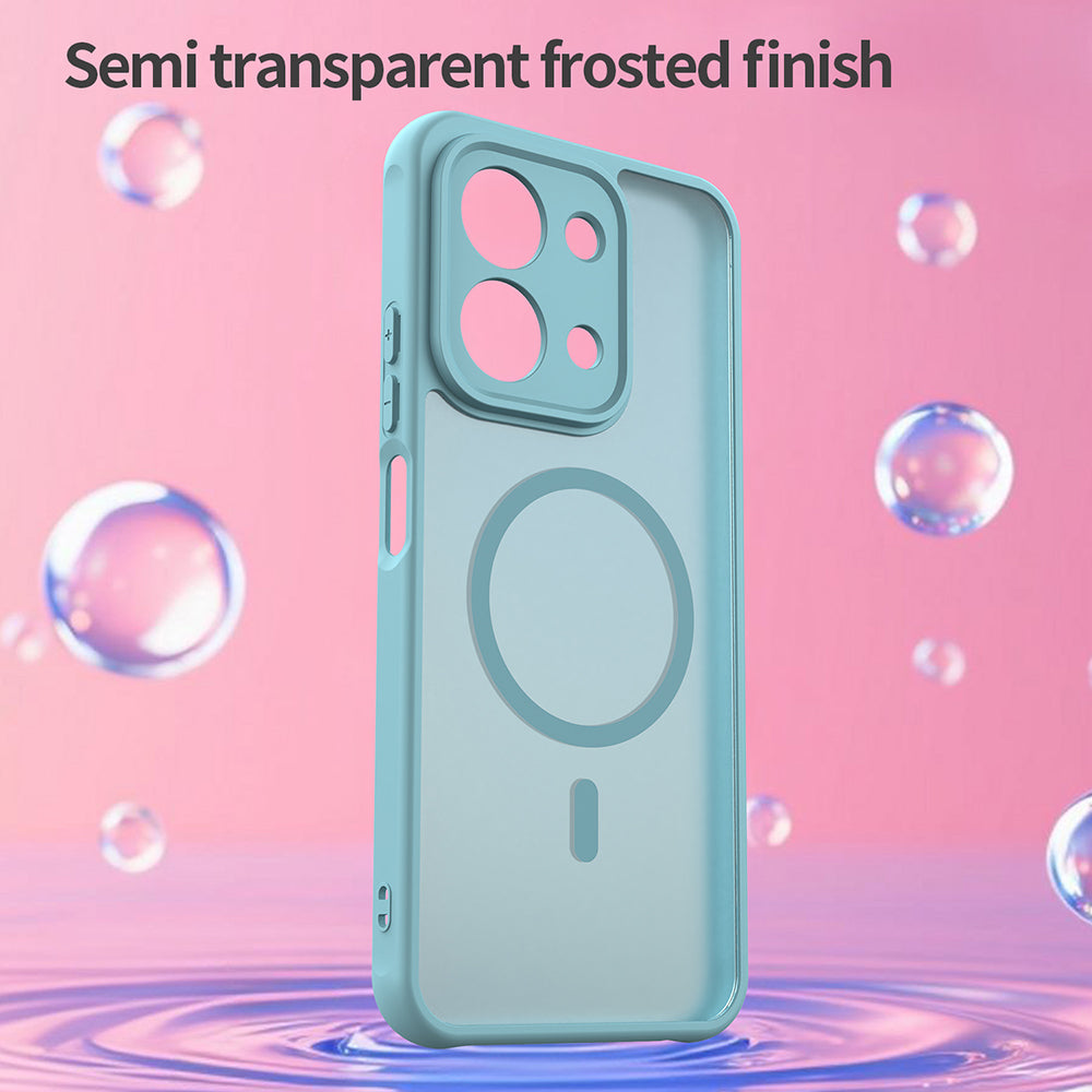 MagSafe cover til Xiaomi Redmi 15C 5G / 15C 4G, Techsuit, HaloFrost II, Lys Grøn