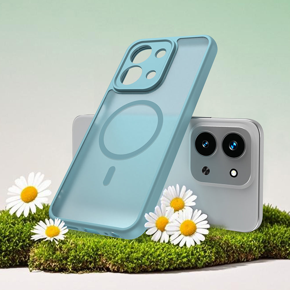 MagSafe cover til Xiaomi Redmi 15C 5G / 15C 4G, Techsuit, HaloFrost II, Lys Grøn