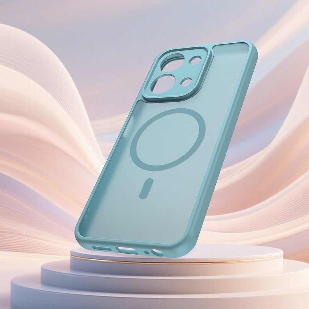 MagSafe cover til Xiaomi Redmi 15C 5G / 15C 4G, Techsuit, HaloFrost II, Lys Grøn