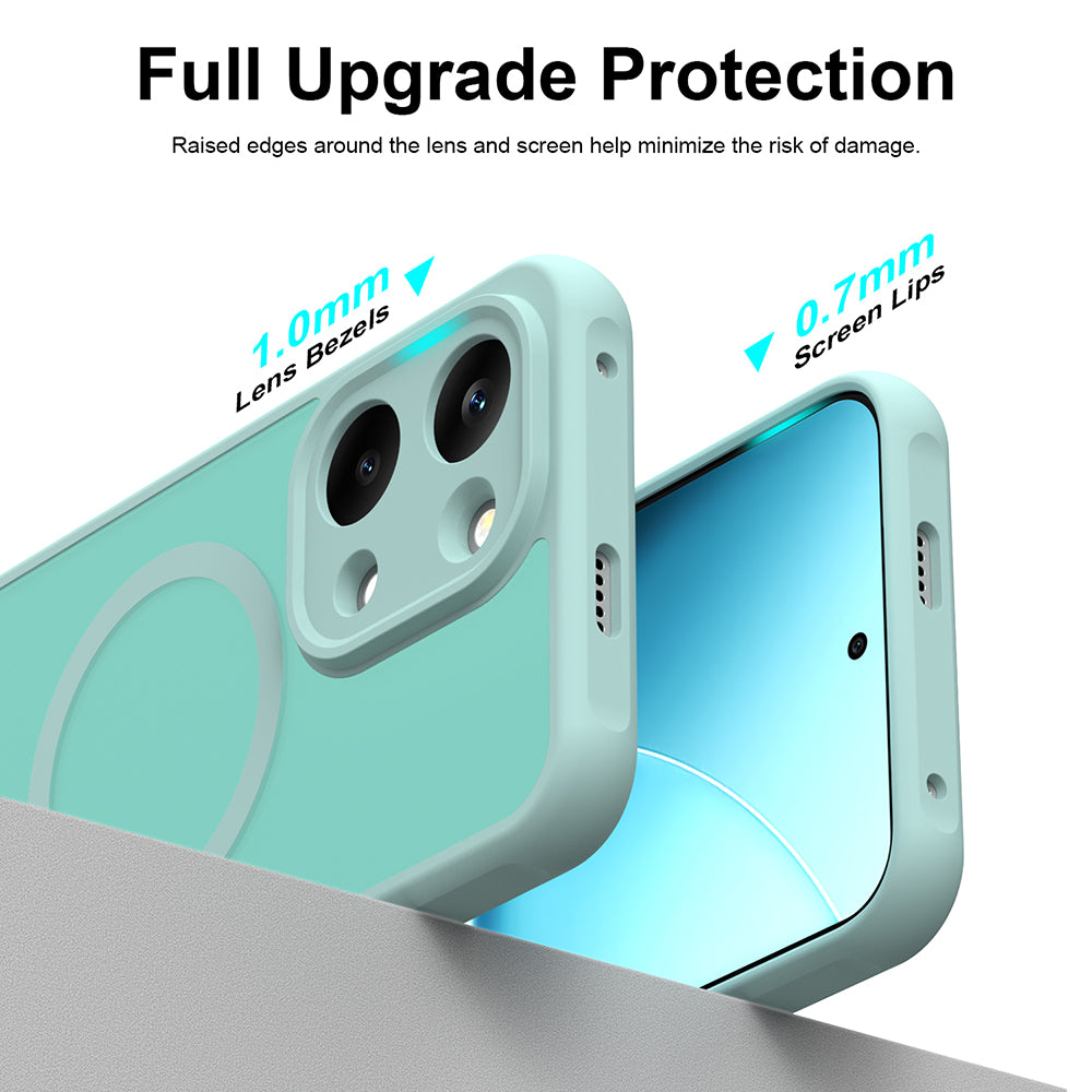 MagSafe-etui til Xiaomi Redmi 17 5G / 17 4G, Techsuit, HaloFrost II, Lysegrøn