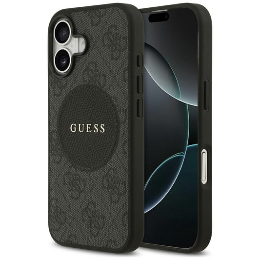 MagSafe cover til Apple iPhone 17, Guess, 4G Circle Classic Logo, Sort