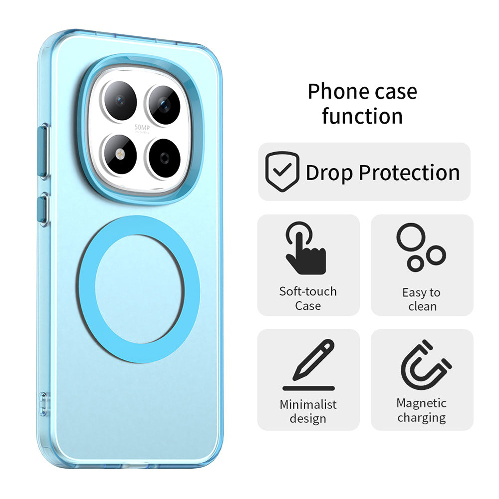 MagSafe cover til Xiaomi Redmi Note 15 Pro 5G, Techsuit, CandyCase, Blå