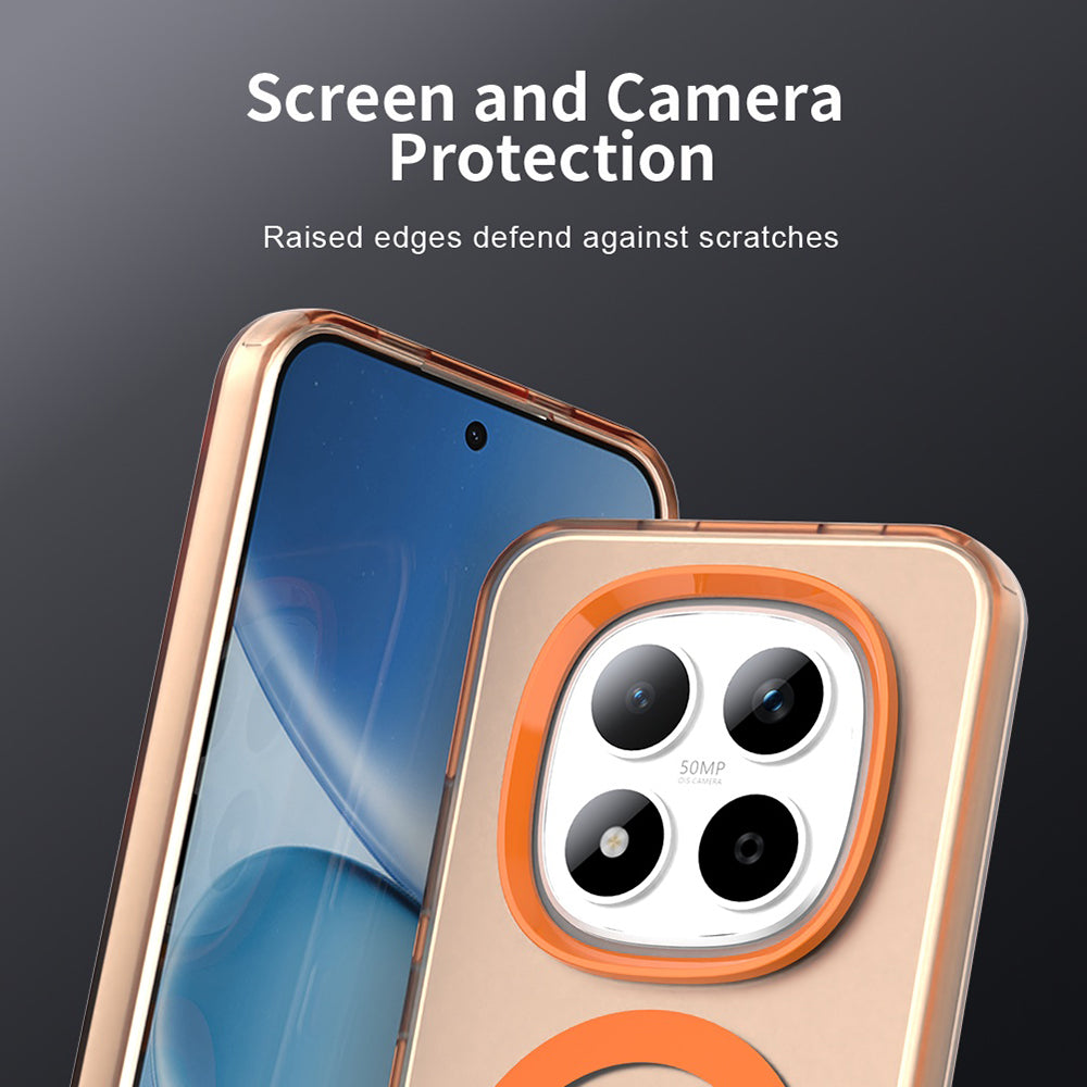 MagSafe Case for Xiaomi Redmi Note 15 Pro 5G, Techsuit, CandyCase, Orange