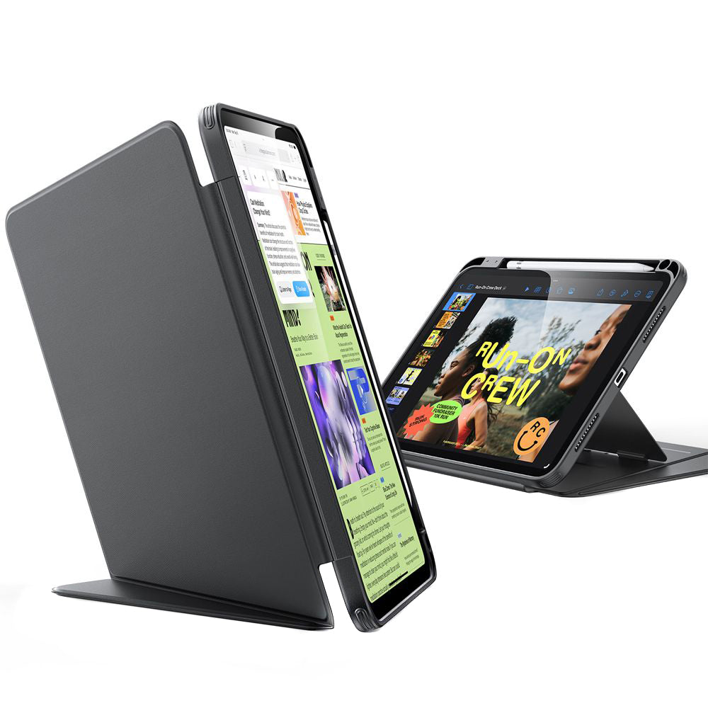 Cover til Apple iPad (2025) / (2022), ESR, Flip Hybrid, Sort, Genforseglet