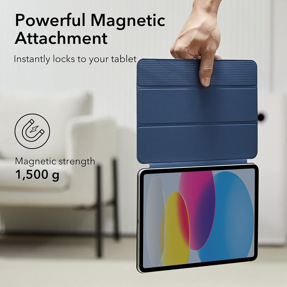 Etui til Apple iPad (2025) / (2022), ESR, Rebound, Marineblå