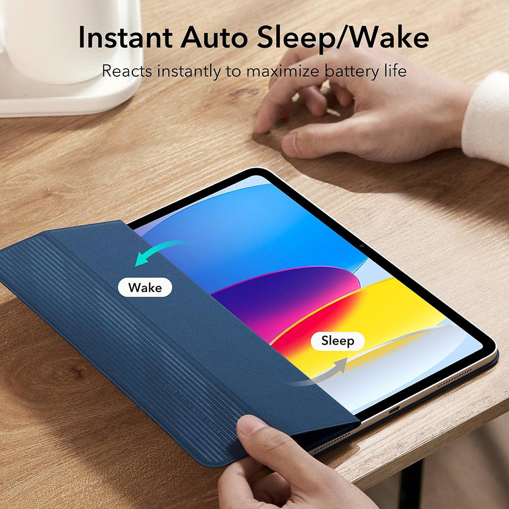 Etui til Apple iPad (2025) / (2022), ESR, Rebound, Marineblå