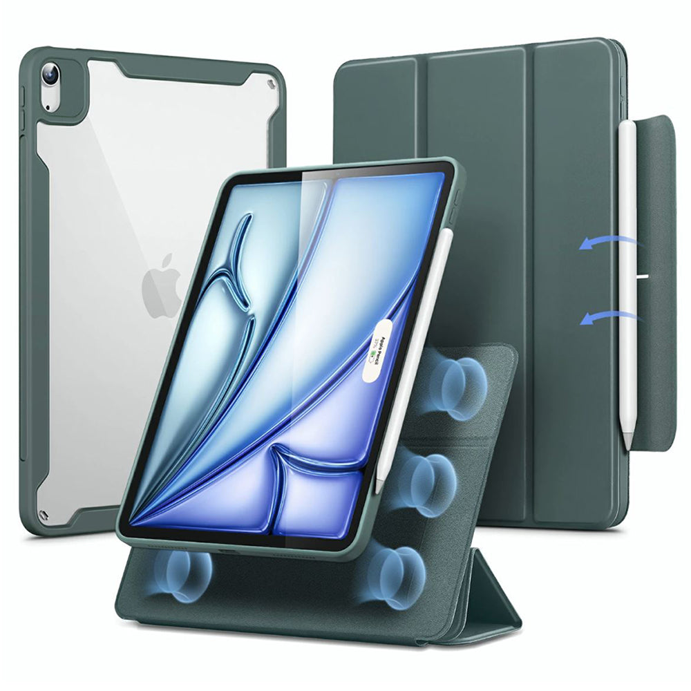 Etui til Apple iPad Air 11 (2025) / Air 11 (2024) / Air (2022) / Air (2020), ESR, Rebound Hybrid, Satin Grøn