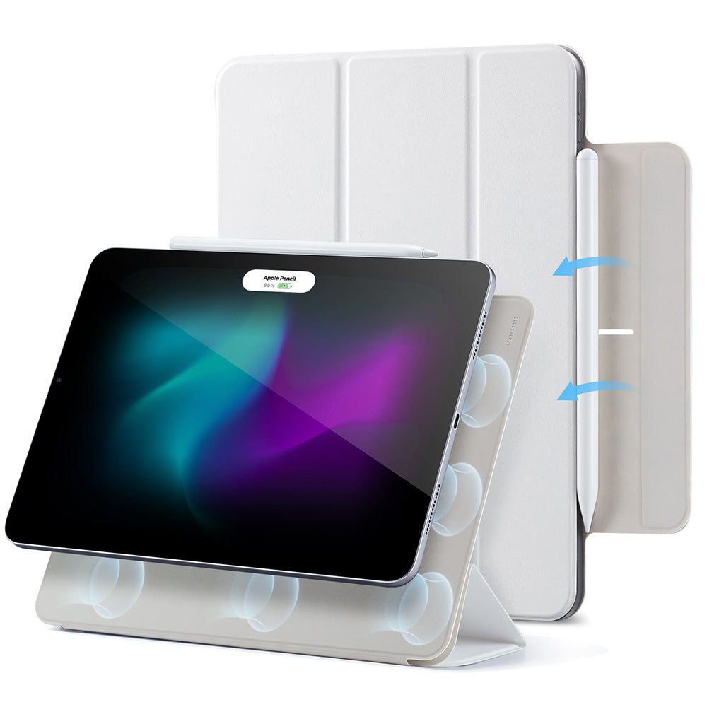 Etui til Apple iPad Air 13 (2025) / Air 13 (2024) / Pro 12.9 (2022) / Pro 12.9 (2021) / Pro 12.9 (2020), ESR, Rebound, Hvid