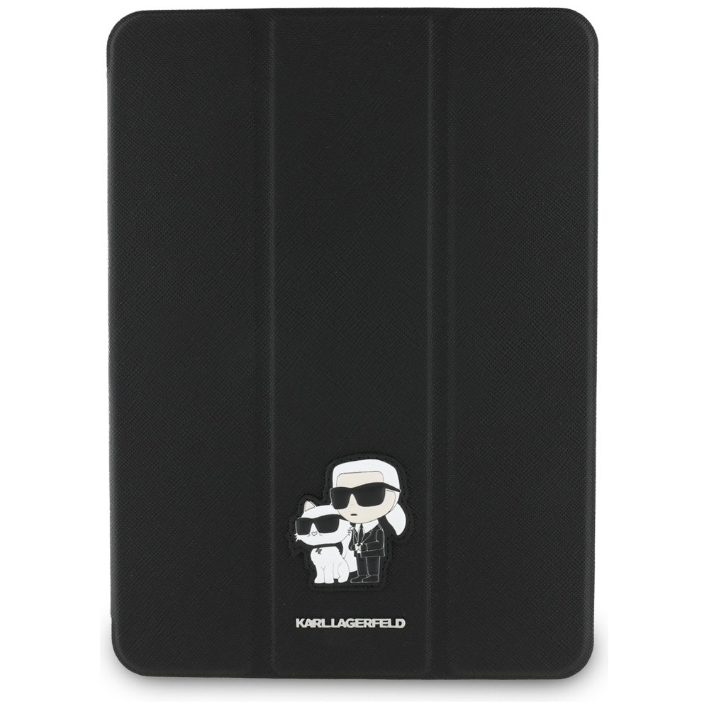 Etui til Apple iPad Pro 11 (2024), Karl Lagerfeld, Saffiano Karl & Choupette, Sort