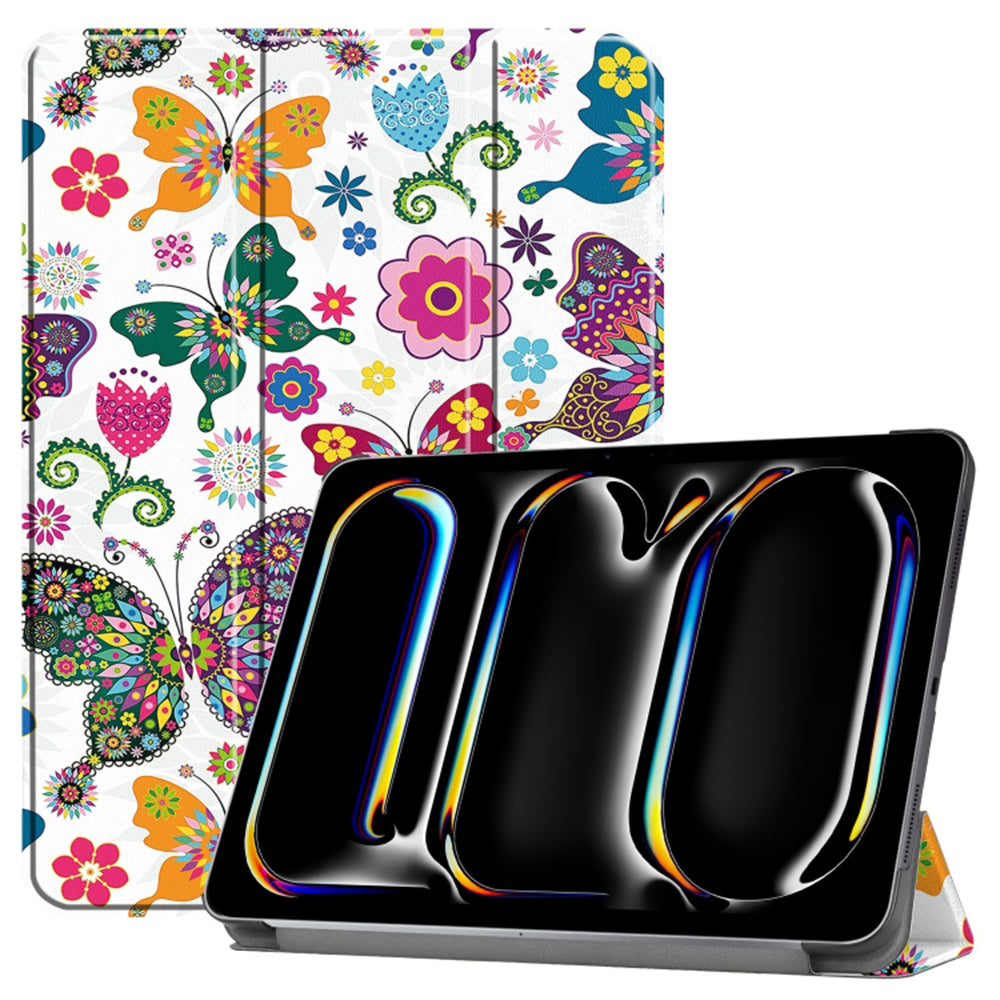 Cover til Apple iPad Pro 11 (2024), Techsuit, FoldPro Butterfly, Multifarvet